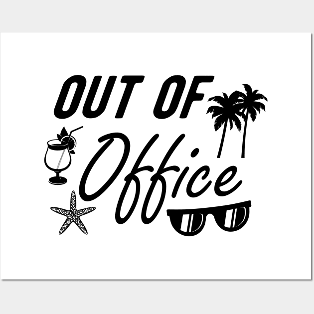 Vacation - Out of Office Wall Art by KC Happy Shop